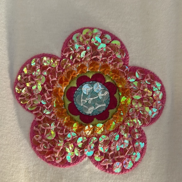 #1 - Gymboree White w/Pink Shirt - Size 6 - Picture 2 of 4